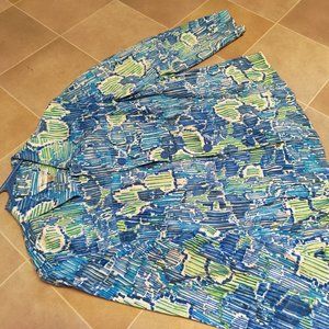 Coldwater Creek Blue Pattern Jacket